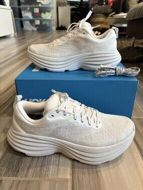 Women's Hoka One One Bondi 8 TS Caged Shoes - White 1155391 WMC